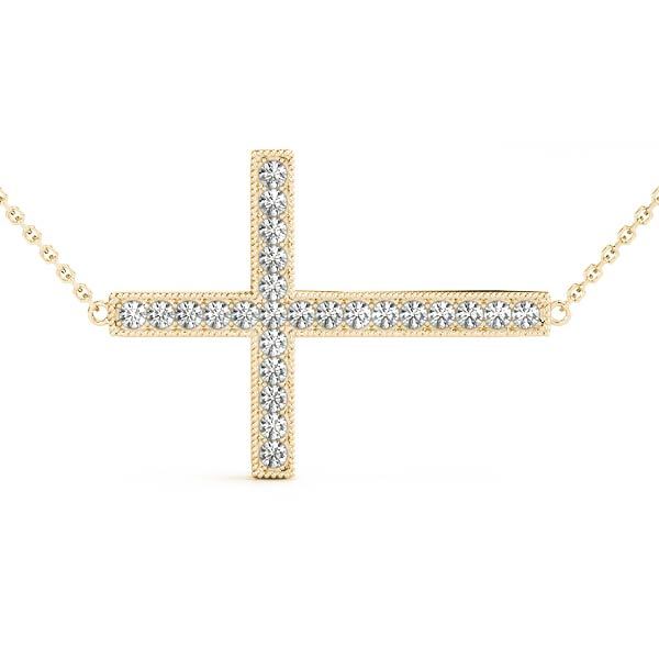 14K Yellow Gold 1/4 ct tw Fashion Diamond Pendant