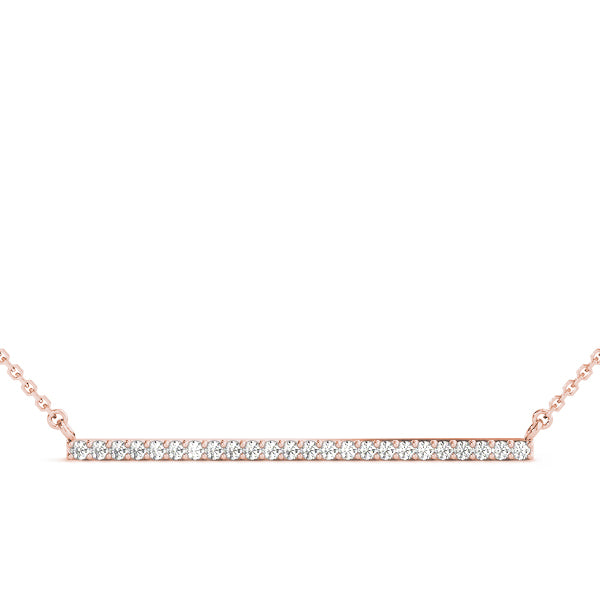 18K Rose Gold Diamond Fashion Pendant