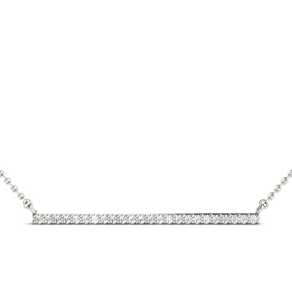 14K White Gold Diamond Fashion Pendant