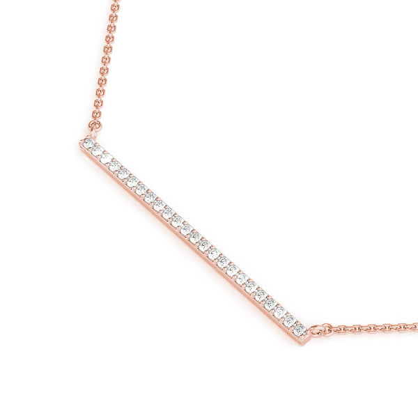 18K Rose Gold Diamond Fashion Pendant