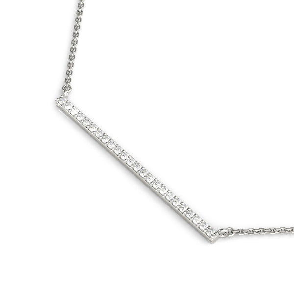 18K White Gold Diamond Fashion Pendant