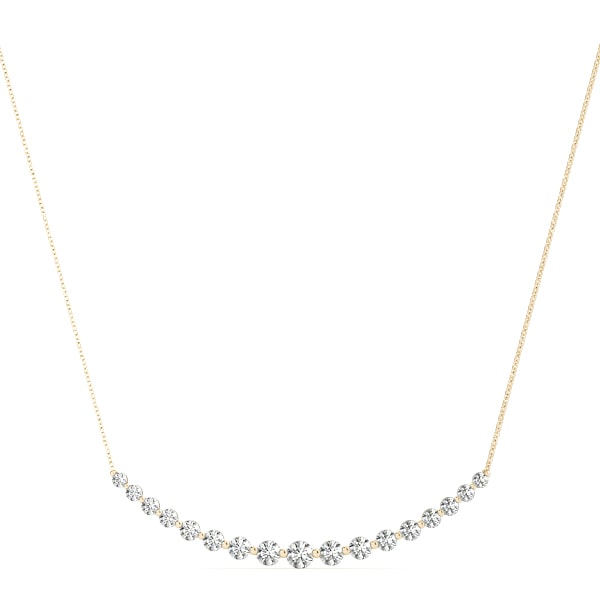 18K Yellow Gold 1 ct tw Fashion Diamond Pendant