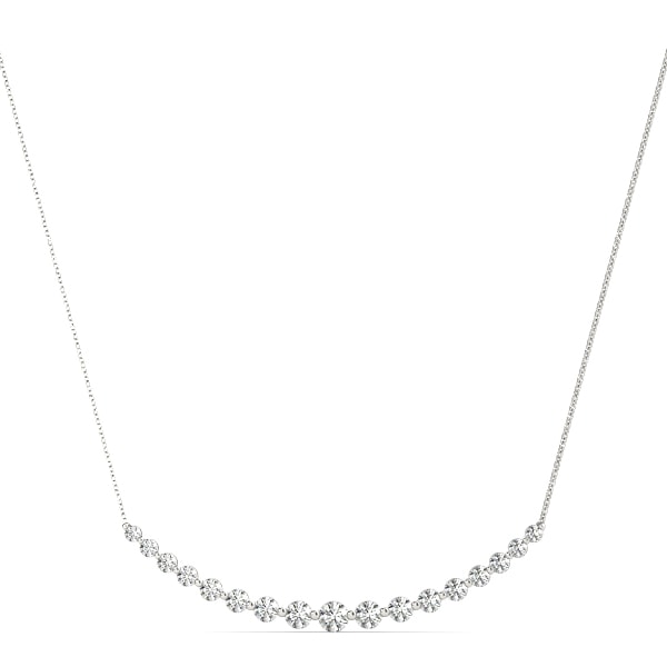 18K White Gold 1 ct tw Fashion Diamond Pendant