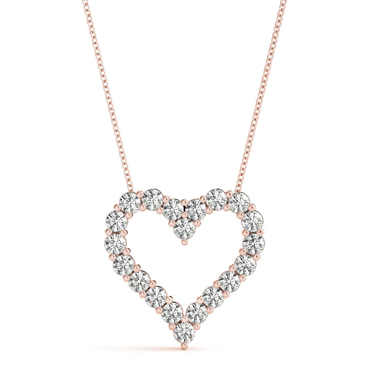 14K Rose Gold 1/3 ct tw Fashion Diamond Pendant