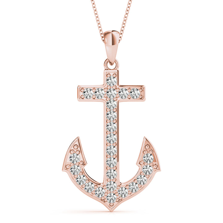 Rose Gold 1/8 CT Diamond Fashion Pendant