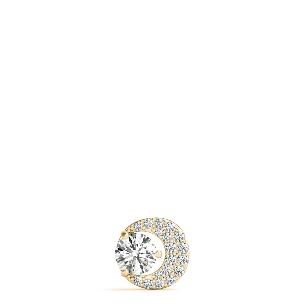 14K Yellow Gold 1/3 ct tw Solitaire Diamond Pendant