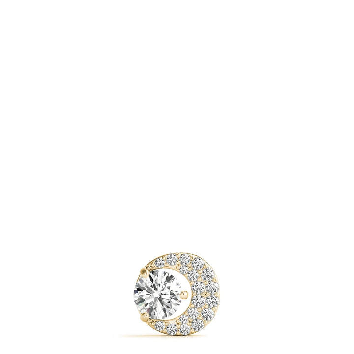 14K Yellow Gold 1/3 ct tw Solitaire Diamond Pendant