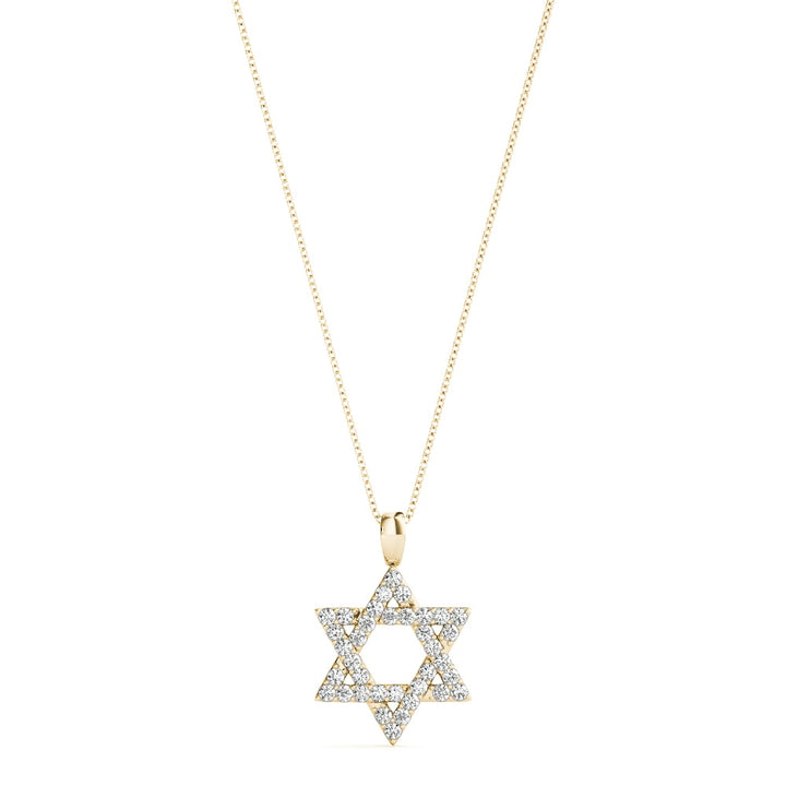 18K Yellow Gold 1/10 ct tw Fashion Diamond Pendant