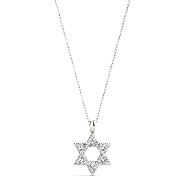 14K White Gold 1/10 ct tw Fashion Diamond Pendant