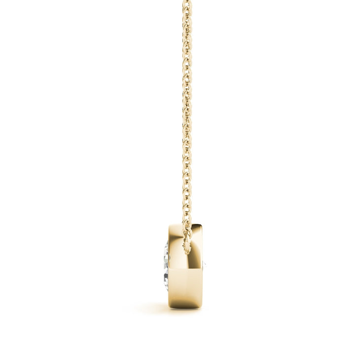 18K Yellow Gold 1 ct tw Solitaire Diamond Pendant