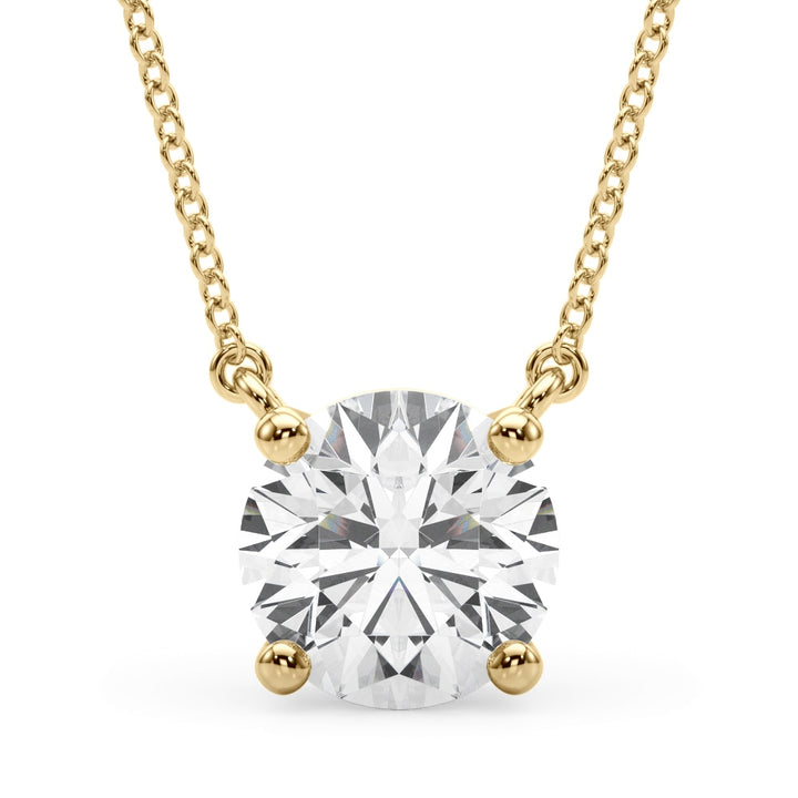 14K Yellow Gold 1 ct tw Solitaire Diamond Pendant