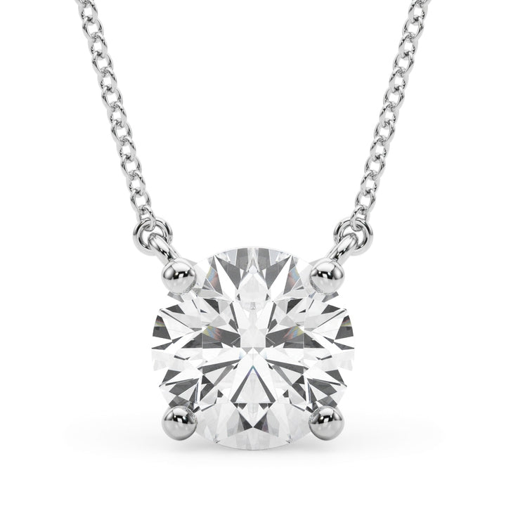 Platinum 1 ct tw Solitaire Diamond Pendant
