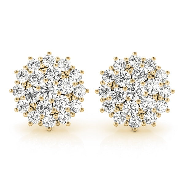 14K Yellow Gold 2 ct tw Fashion Diamond Earring