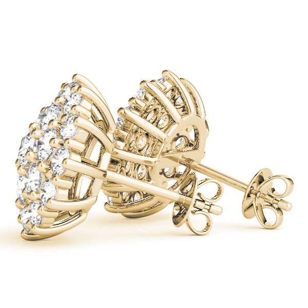14K Yellow Gold 2 ct tw Fashion Diamond Earring