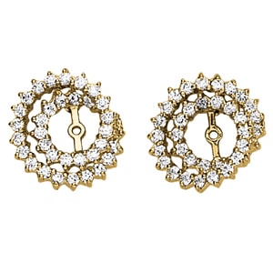 18K White Gold 7/8 ct tw Fashion Diamond Earring
