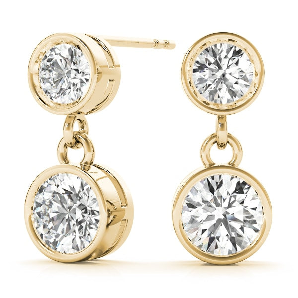 18K Yellow Gold 1/4 ct tw All Studs & Stud Mounts Diamond Earring