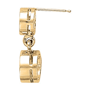 18K White Gold Round Diamond Stud Earrings