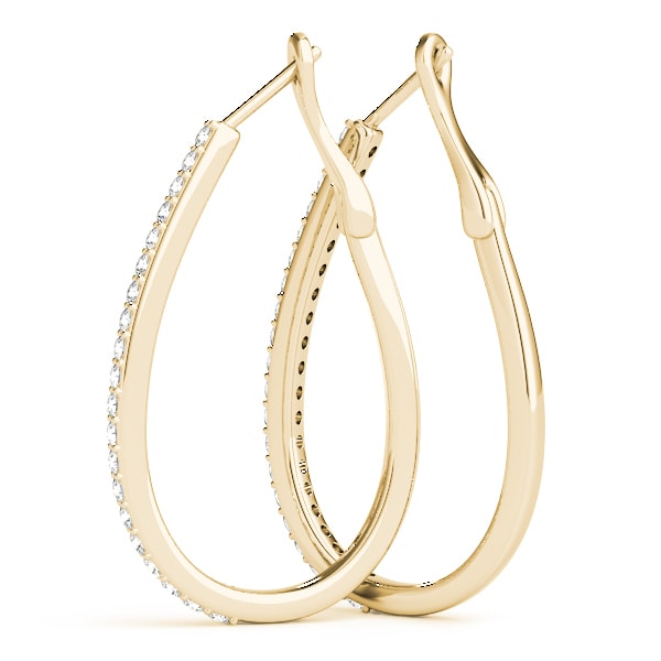 14K Yellow Gold 1/2 ct tw Fashion Diamond Earring
