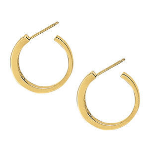 White Gold 1 CT Diamond Hoop Earrings
