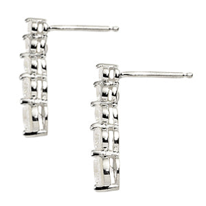 Round Diamond Journey Earring Set