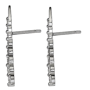 Round Diamond Journey Earring Pair