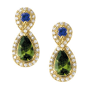 18K White Gold Diamond Fashion Earrings