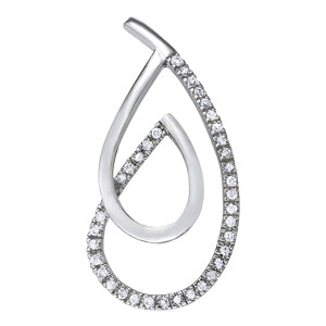 White Gold 1/4 CT Diamond Fashion Stud Earrings