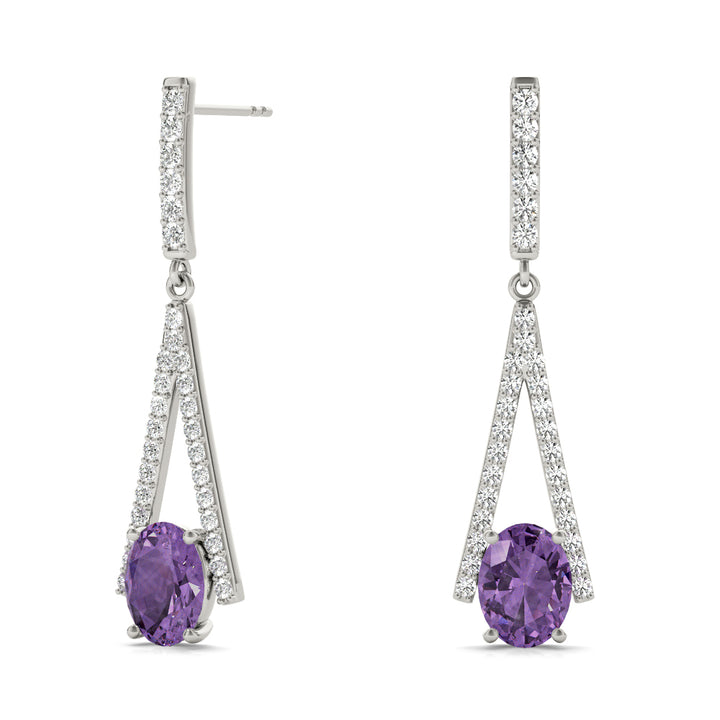 Diamond Round Multi-Stone Earrings