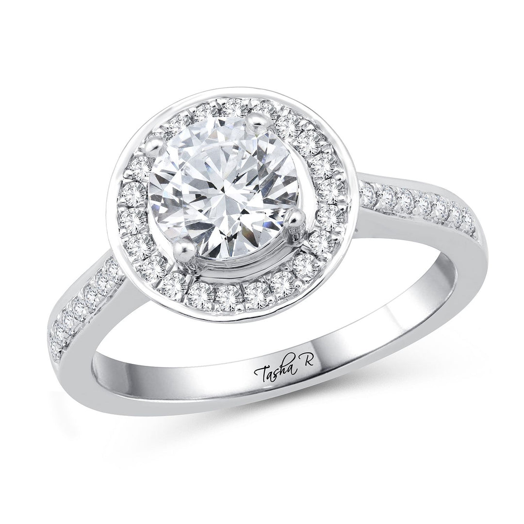 0.30CT Diamond  PLATINUM SEMI MOUNT