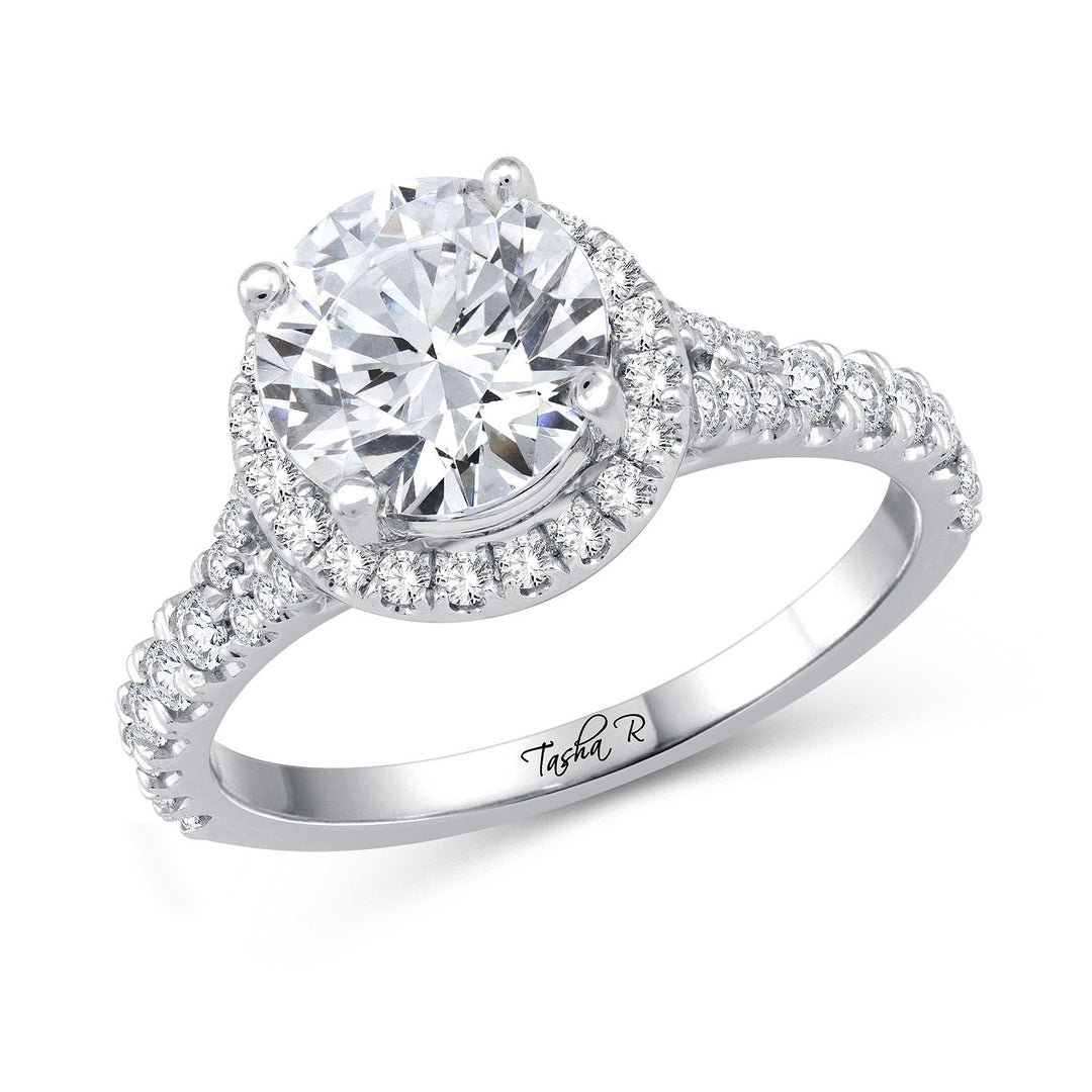 0.60CT Diamond  PLATINUM SEMI MOUNT RING
