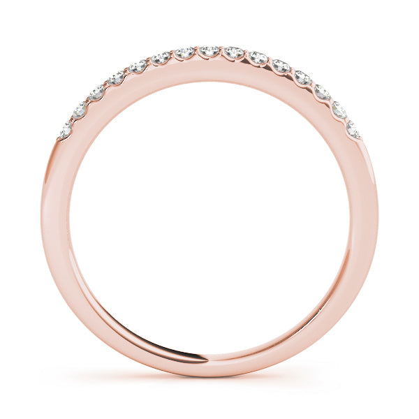 18K Rose Gold Diamond Wedding Ring