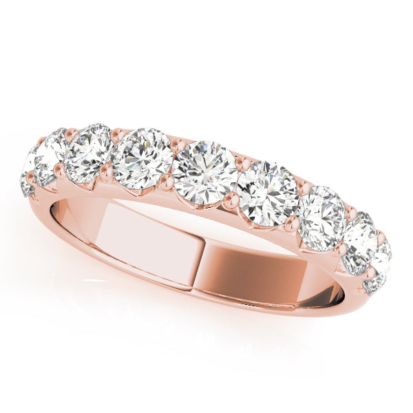 18K Rose Gold 0.18 ctw Diamond Wedding Band