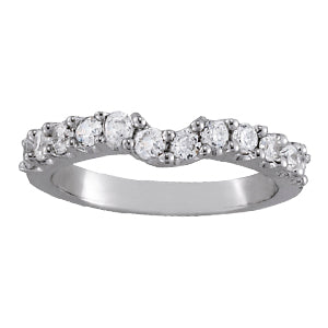 18K White Gold Diamond Wedding Ring