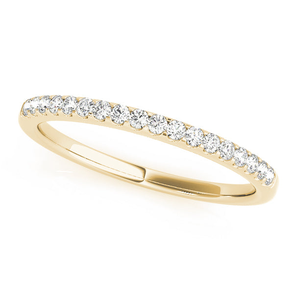18K Yellow Gold 0.18 CT Diamond Wedding Band