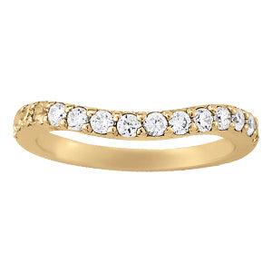 18K White Gold 1/2 ct Diamond Wedding Band