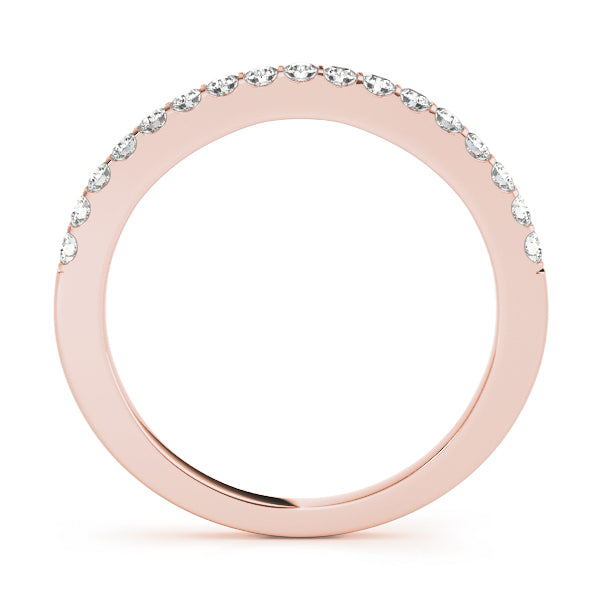 18K Rose Gold Diamond Wedding Ring