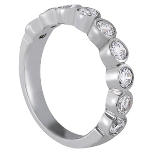 Platinum 0.27 ctw Round Diamond Wedding Ring
