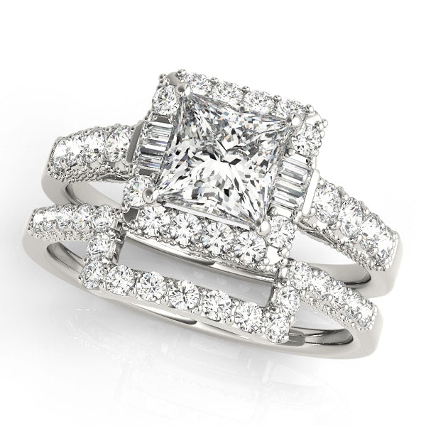 Halo Diamond Engagement Ring