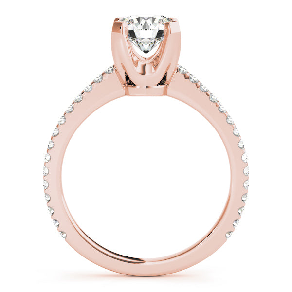 14K Rose Gold 1.25 ctw Diamond Engagement Ring