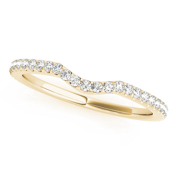 14K Yellow Gold Diamond Wedding Ring