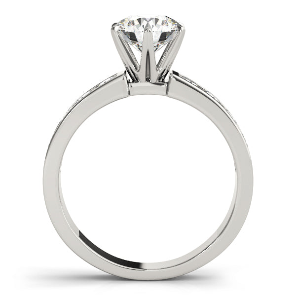 14K White Gold 1.5 ctw Single Row Diamond Ring