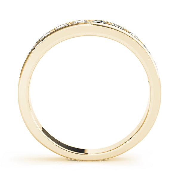 14K Yellow Gold 0.75ctw Diamond Wedding Band