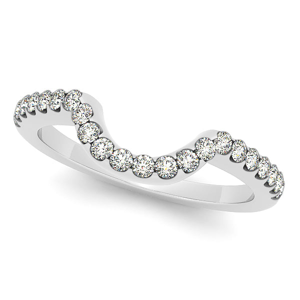 14K White Gold Diamond Wedding Ring