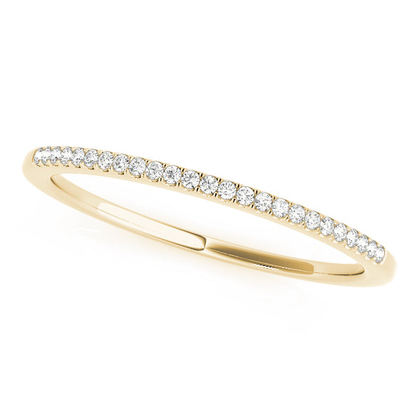 18K Yellow Gold Multi-Diamond Wedding Band