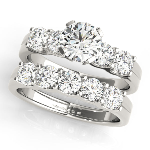 14K White Gold 1.5 ctw Diamond Engagement Ring