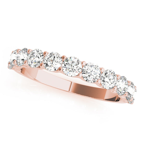 14K Rose Gold 1 CT Diamond Wedding Band