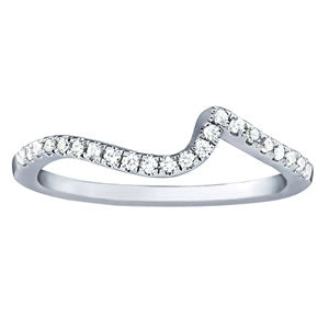 Platinum 1/8 ct Diamond Wedding Ring Band