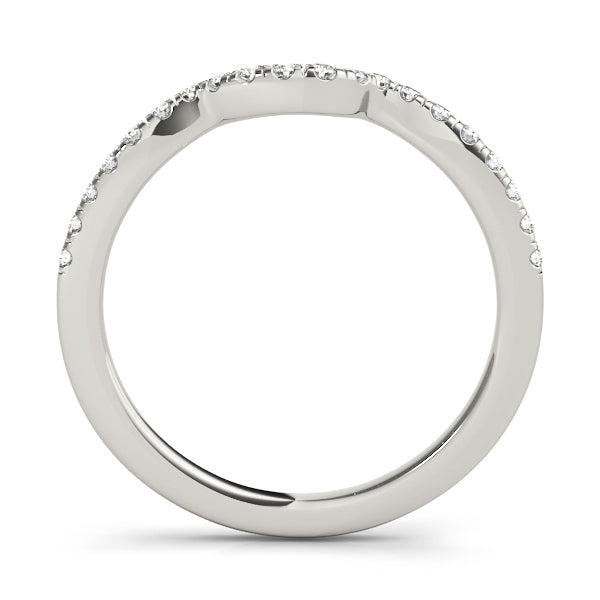 14K White Gold Diamond Wedding Ring