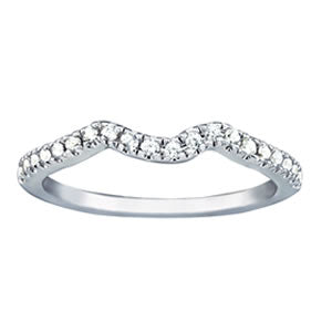 Platinum White Diamond Wedding Band