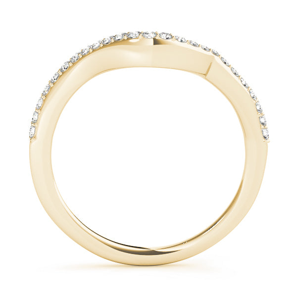 18K Yellow Gold 0.25 CT Diamond Wedding Band